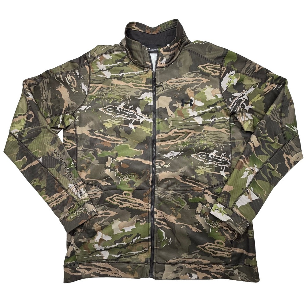 Under Armour Threadborne Barren Camo Full Zip Fleece Jacket Men's XL